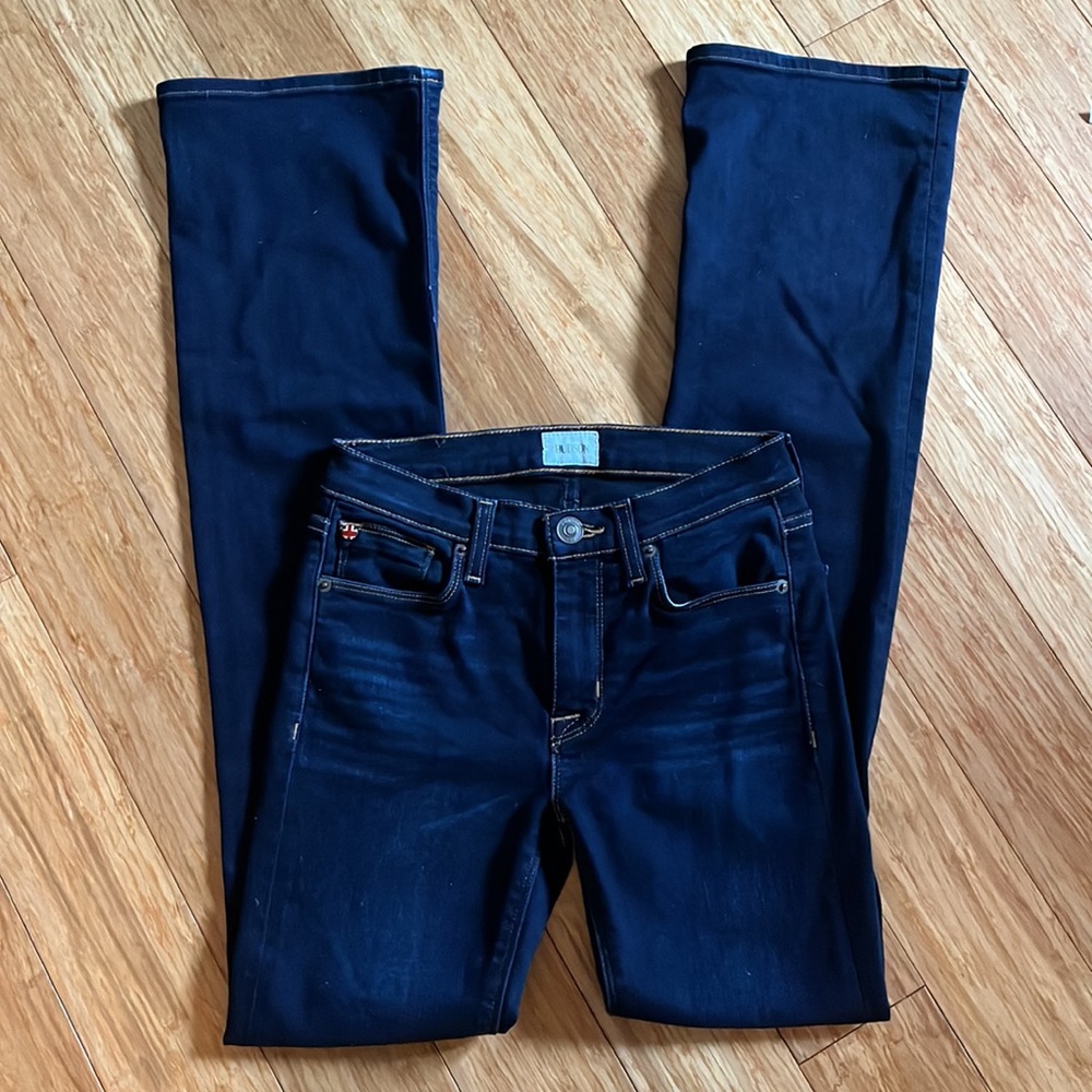 Hudson jeans Love Midrise Bootcut Jeans dark wash long